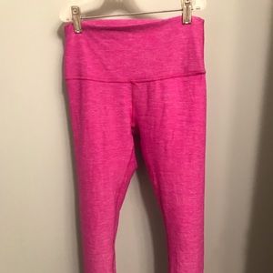 Lululemon 7/8 pink soft leggings